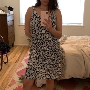 Topshop Leopard Print Mini Dress